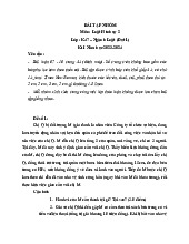 Bài tập nhóm Luật hình sự 2023 | Trường Đại học Luật, Đại học Quốc gia Hà Nội