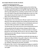 Bài tập Quản Trị Chất Lượng: Có Đáp Án Phân Tích Chi Tiết