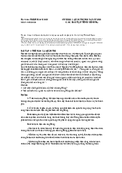 Chương 1 Quản trị học đại cương - Các bài tập tình huống | Đại học Bách Khoa Hà Nội