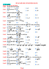 200 Câu Trắc Nghiệm Và Tự Luận Ôn Tập Toán 9 Giữa Học Kỳ 1 Năm 2025-2026