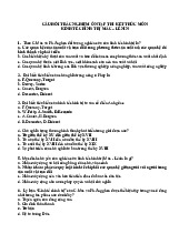Câu hỏi trắc nghiệm ôn tập thi kết thúc môn Kinh tế chính trị mác - lênin | Trường Đại học Sư Phạm Hà Nội