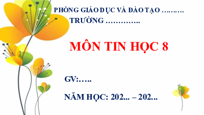 Chủ đề E2 Bài 6: Sử dụng các bản mẫu trong tạo bài trình chiếu | Bài giảng PowerPoint Tin học 8 | Cánh diều