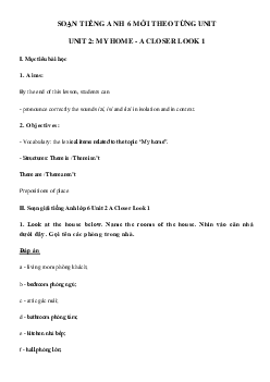 Tiếng Anh lớp 6 unit 2 A closer look 1