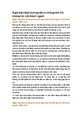 Nghị luận Quê hương nếu ai không nhớ Sẽ không lớn nổi thành người