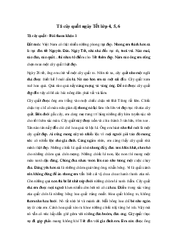 Tả cây quất ngày Tết | Tập làm văn 4