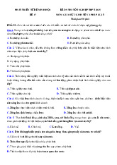 Đề thi thử tốt nghiệp THPT 2025 môn Giáo dục Kinh tế và Pháp luật bám sát đề minh họa - Đề 17