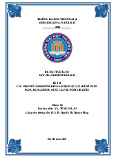 Phân Tích Các Nhân Tố Đến Cầu Vận Chuyển | Bài thảo luận Kinh tế du lịch