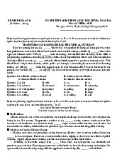 Đề phát triển đề minh họa tiếng Anh 2025 số 16
