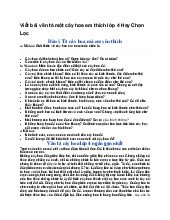 Viết bài văn tả một cây hoa em thích lớp 4 Hay Chọn Lọc - Tiếng việt 4