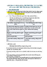 Chương 2: hàng hóa, thị trường và vai trò của các chủ thể tham gia thị trường môn Kinh tế chính trị | Trường đại học Mở Hà Nội
