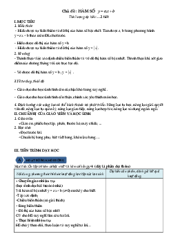 Giáo án dạy học Toán 10 theo định hướng phát triển phẩm chất năng lực