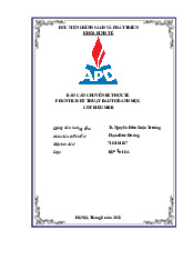 Báo cáo chuyên đề thực tế : Phân tích kỹ thuật đầu tư danh mục cổ phiếu MBB