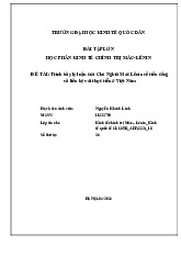 Trình bày lý luận của Chủ Nghĩa Mác Lênin về tiền công và liên hệ với thực tiễn ở Việt Nam - Kinh tế Chính trị Mác-Lê Nin (KTCT01) | Đại học kinh tế quốc dân NEU