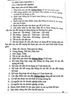 Bài tập ôn tập Chương 2 học phần Nguyên lý kế toán