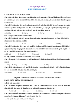 Bài tập điện phân nóng chảy hóa học 12