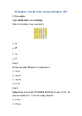 Đề thi giữa học kỳ 1 môn Toán lớp 5 năm học 2024 - 2025 | Bộ sách Chân trời sáng tạo