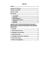 MỤC LỤC TIỂU LUẬN: PHÂN TÍCH RỦI RO TÍN DỤNG TẠI AGRIBANK