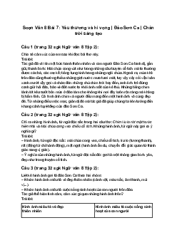 Soạn Văn 8 Bài 7: Yêu thương và hi vọng | Đảo Sơn Ca | Chân trời sáng tạo