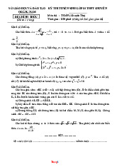 Đề Thi Tuyển Sinh 10 Toán Chuyên Tin Sở GD Quảng Nam 2025-2026 Có Đáp Án