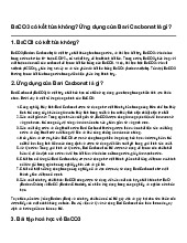 BaCO3 có kết tủa không? Ứng dụng của Bari Cacbonat là gì? | Hoá học 8