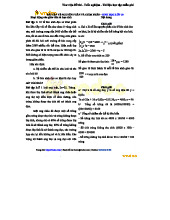 Bài Tập Nguyên Phân & Giảm Phân - Sinh Học Lớp 10