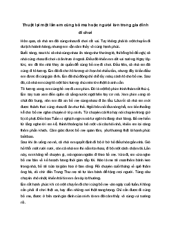 Thuật lại một lần em cùng bố mẹ hoặc người lớn trong gia đình đi chơi hoặc đi thăm ông bà, cô bác… | Tập làm văn 4