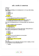 Tổng hợp Trắc nghiệm sau bài học | Nguyên Lý Marketing | Đại học Tôn Đức Thắng