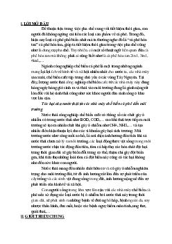 Bài thuyết trình về cà phê Việt Nam và môi trường | Học viện Nông nghiệp Việt Nam