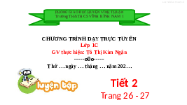 Giáo án điện tử Toán 1 Chủ đề 6 Bài 24 Kết nối tri thức: Luyện tập chung