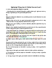 Ngữ pháp Tiếng Anh 12 Global Success Unit 3