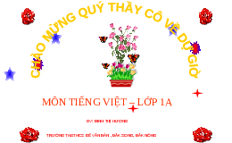 Giáo án điện tử Tiếng việt 1 bài 1 Chân trời sáng tạo : N n M m