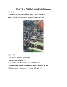 Unit 7 lớp 7 Skills 2 sách Global Success