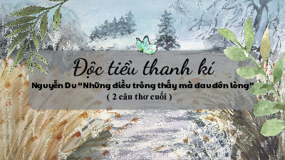 Độc tiểu thanh kí bài 6 văn bản 3