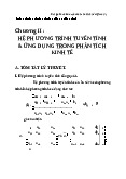 Chương 2: Hệ phương trình tuyến tính và ứng dụng trong phân tích kinh tế | Môn toán cao cấp