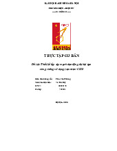 Đề tài: Thiết kế lắp ráp mạch dao động đa hài tạoxung vuông sử dụng transistor C828  | Thực tập cơ bản | Trường Đại học Bách Khoa Hà Nội