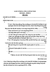 Câu hỏi lịch sử đảng/ Trường đại học Nguyễn Tất Thành