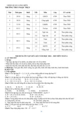 Ôn tập giữa kì 1 Toán 6 năm 2024 – 2025 trường THCS Ngọc Thụy – Hà Nội