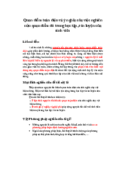 Quan điểm toàn diện và ý nghĩa của việc nghiêncứu quan điểm đó trong học tập, rèn luyện củasinh viên  - Triết học Mác Lenin| Đại học Kinh Tế Quốc Dân