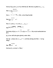 Ôn tập Phần 1: Các bài tập về dãy số và hàm số môn Giải tích | Học viện Công Nghệ Bưu Chính Viễn Thông