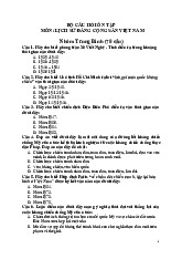 Đề thi môn lịch sử Đảng–Trường Đại học kinh doanh và công nghệ Hà Nội