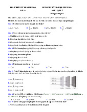 Đề thi thử tốt nghiệp THPT 2025 môn Vật lí bám sát đề minh họa - Đề 22