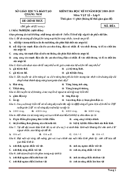 TOP 3 Đề kiểm tra học kỳ II năm học 2018-2019 môn vật lý 9 Sở GD Quảng Nam (có lời giải)