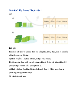 Giải SGK Toán lớp 3 trang 7, 8, 9 Các số trong phạm vi 10 000 (tiếp theo) | Cánh Diều