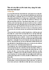 Tiêu chí xác định xã An toàn khu, vùng An toàn khu như thế nào?