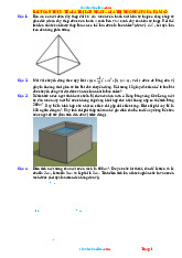 45 Bài Toán Thực Tế Bài Giá Trị Lớn Nhất Và Nhỏ Nhất Của Hàm Số Lớp 12 Giải Chi Tiết
