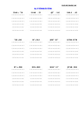 Bài tập Đặt tính rồi tính môn Toán lớp 4