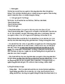 Thuyết khả tri luận: Con người có khả năng nhận thức được thế giới