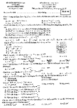 Đề thi HK1 Toán 12 năm học 2017 – 2018 sở GD và ĐT An Giang