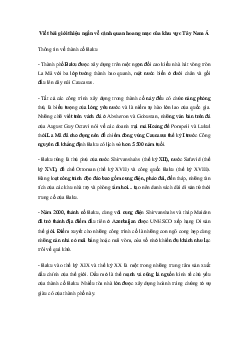 Viết bài giới thiệu ngắn về cảnh quan hoang mạc của khu vực Tây Nam Á | Kết nối tri thức