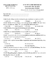 Đề tham khảo môn Sinh học tốt nghiệp 2025 Bộ GD Và ĐT Giải chi tiết